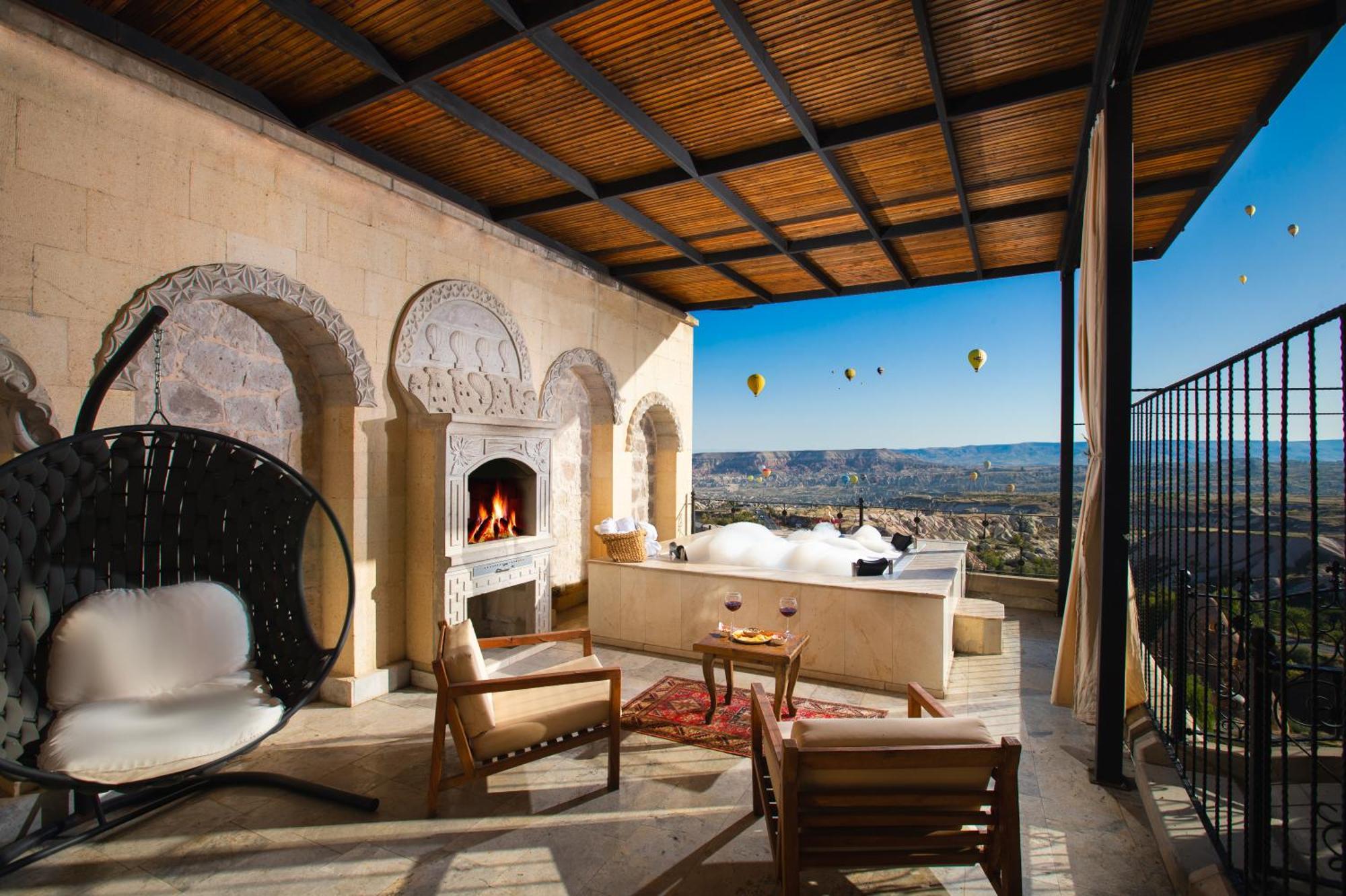 Simera In Cappadocia - Special Class - Best View Rooftop Uchisar Exterior photo